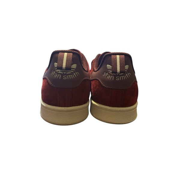 Adidas Original Men’s Stan Smith Maroon Suede Size 9 Sneakers - Picture 3 of 6